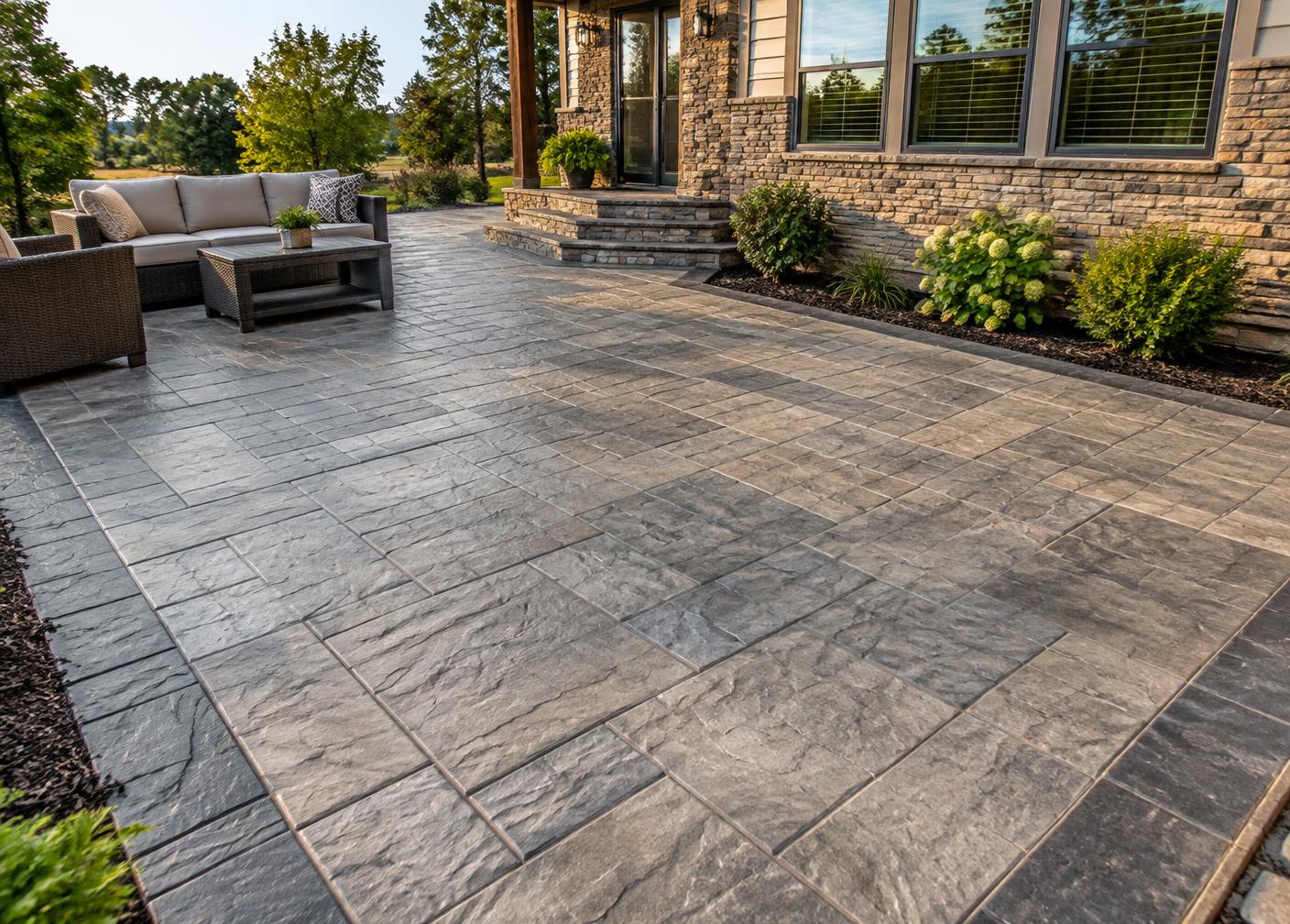 Sample concrete patios project